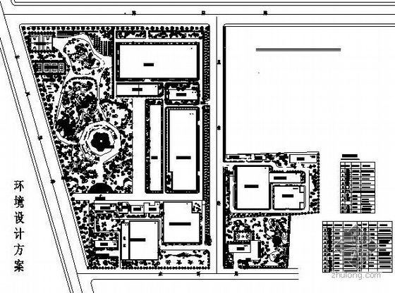 工业园区规划设计CAD图资料下载-[河南]某工业园区景观设计