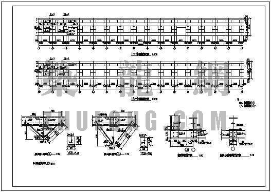 吊车钢结构厂房施工图资料下载-单跨带吊车的钢结构厂房施工图