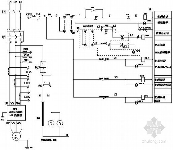 成套设计电气图纸资料下载-[西安]工厂控制柜成套电气设计图纸