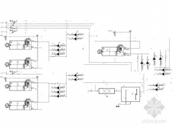 某锅炉房工艺设计图纸-锅炉房系统原理图 