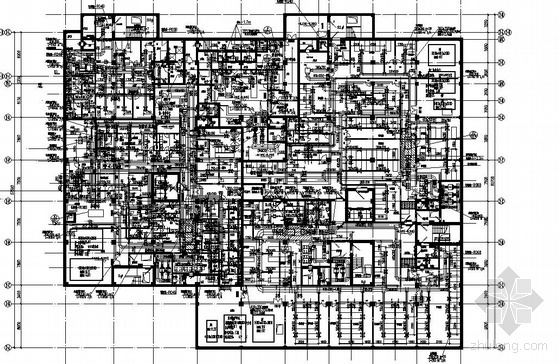 地下室建筑竣工图资料下载-某医院地下室通风图