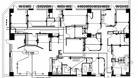 美容院室内设计施工图资料下载-某美容院装修电气施工图
