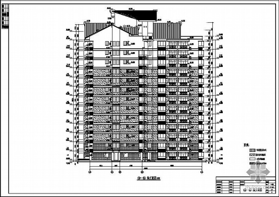 高层建筑平面立面图资料下载-贵州某复杂小高层建筑结构图