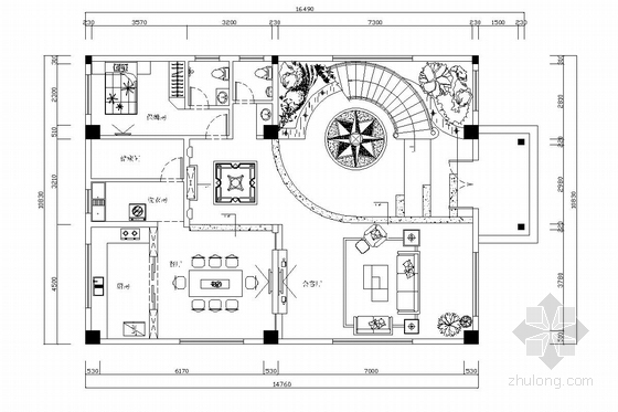 欧式式风格别墅模型资料下载-花园式住宅区欧式风格三层别墅装修图（含效果图）