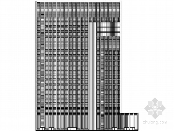 汽车客运站建筑方案图资料下载-某二十六层汽车站建筑设计方案图
