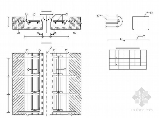 蓄水构造资料下载-16mT梁伸缩缝一般构造节点详图设计