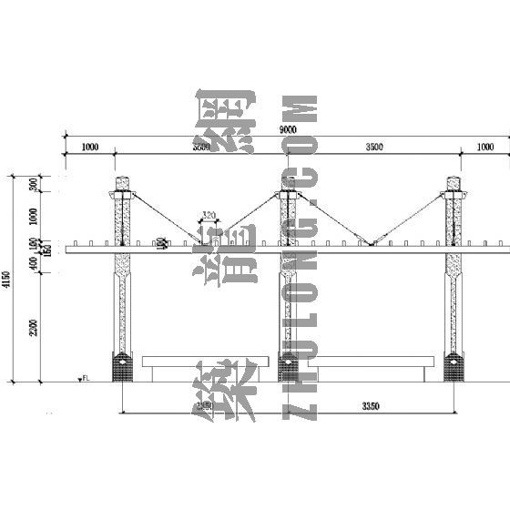 景观鱼池施工详图资料下载-景观花架施工详图