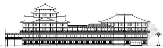 多层娱乐中心建筑设计资料下载-某三层娱乐中心综合楼建筑扩初图