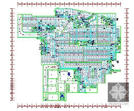 [湖南]2015年商业广场项目建筑安装工程预算书(含地下商业 图纸)-地下二层照明平面图