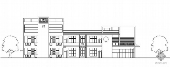 3层6班幼儿园设计CAD资料下载-某城市居住小区六班幼儿园建筑设计方案