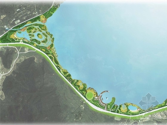 滨湖景观设计CAD资料下载-[浙江]滨湖花园及水岸景观设计方案