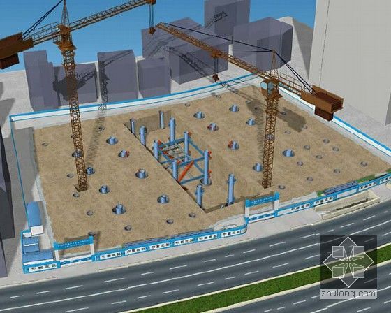 [福建]超高层商业中心工程施工组织设计（798页 附流程图）-地下室一层土方正作开