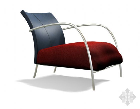 休闲躺椅沙发单人资料下载-单人沙发012