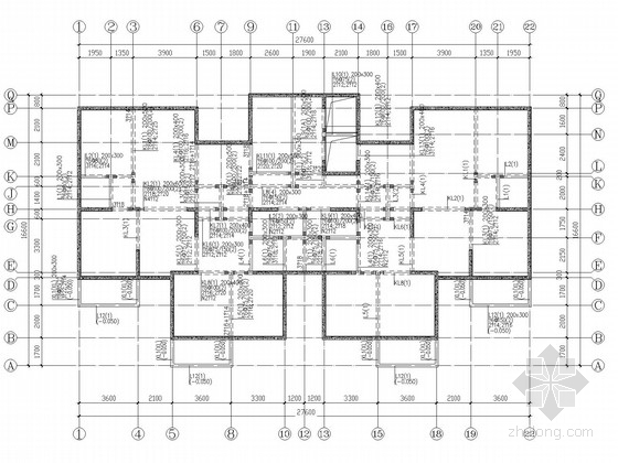 18层施工网格图资料下载-18层框剪住宅结构施工图