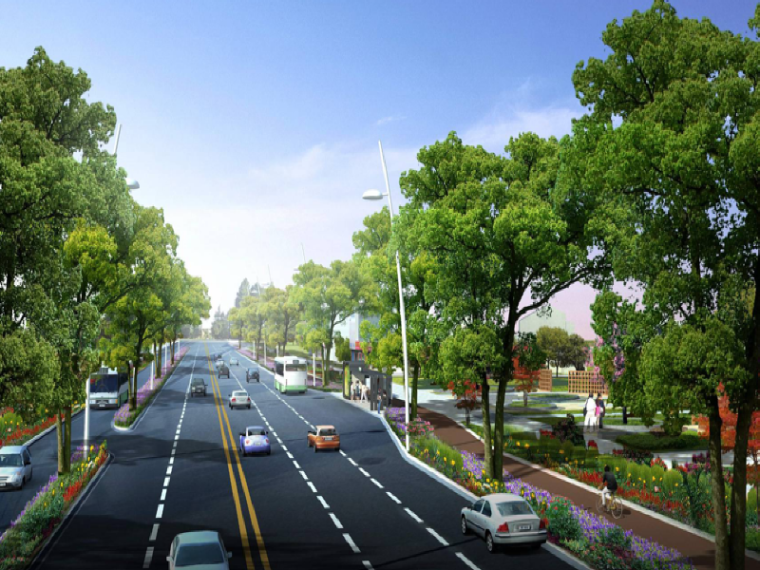 城市道路护栏设计资料下载-城市交通与道路规划讲义第五章城市道路横断面设计第二部分