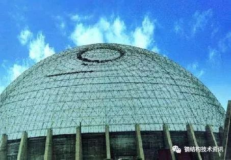 58m建筑施工图资料下载-钢结构空间网架发展简史