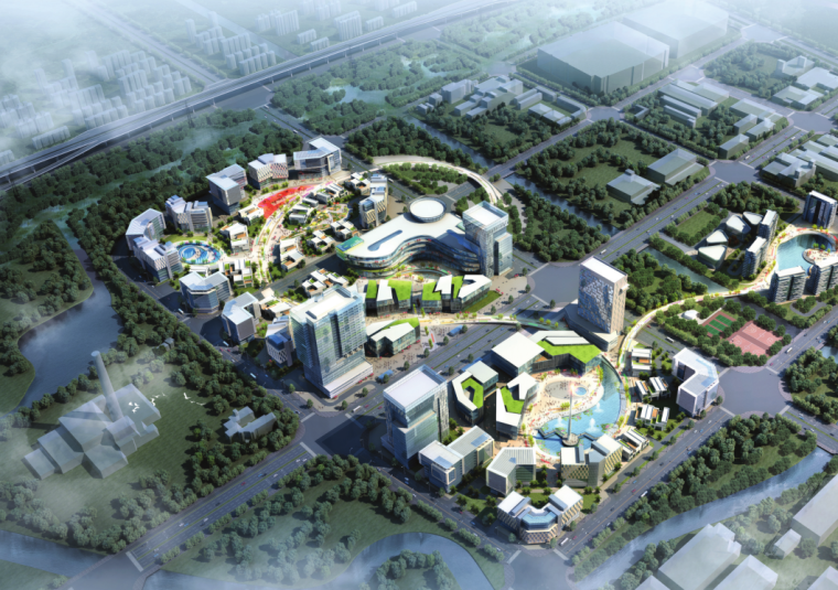 上海632米超高层资料下载-[上海]超高层后现代感城市综合体建筑方案文本