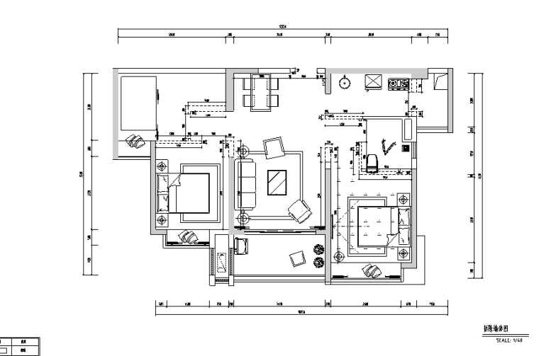 地中海风格施工图纸资料下载-地中海风格东部现代城花园样板间设计施工图（附效果图+材料表）