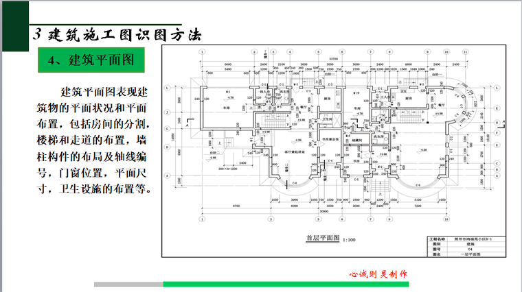 建筑工程施工图-识图方法-建筑平面图