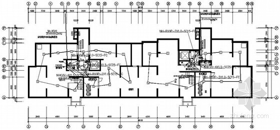 十二层住宅建筑全套完整电气施工图纸- 