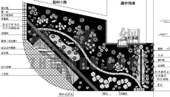 三角街头绿地平面设计资料下载-街头绿地