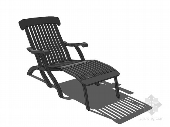 SU户外躺椅资料下载-躺椅SketchUp模型下载