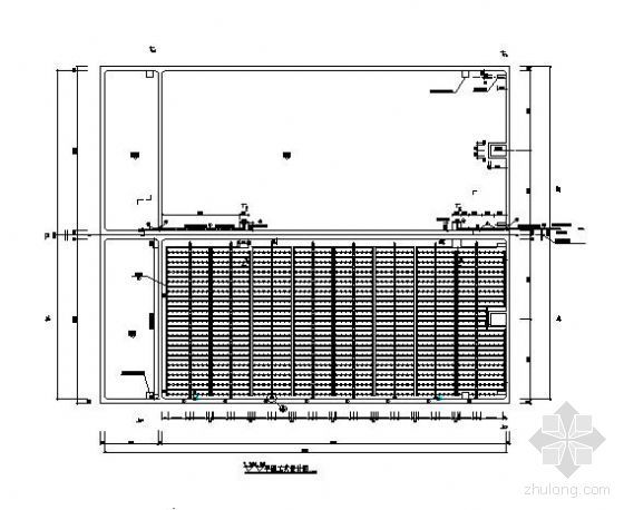 曝气盘cad图资料下载-CASS池工艺设计图