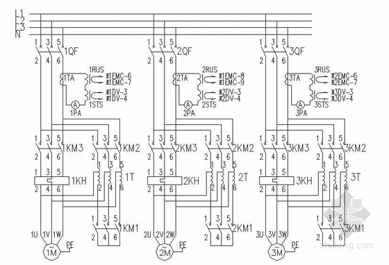 三电源工程资料下载-92DZ1单电源三台喷淋泵