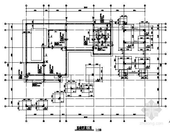 二层框架别墅建筑结构资料下载-二层框架别墅结构施工图