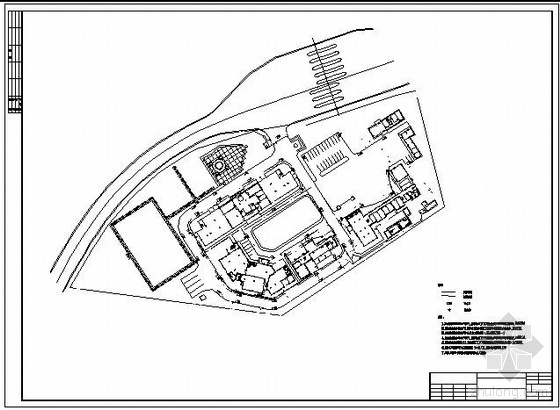 小区给排水总平面图资料下载-某27000平米小区给排水总平面图