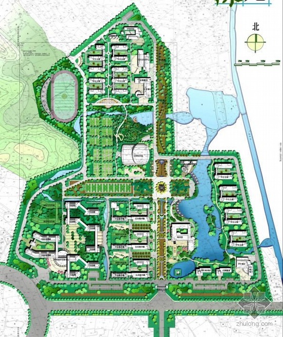 学校CAD规划方案资料下载-南京海运学校规划方案全套