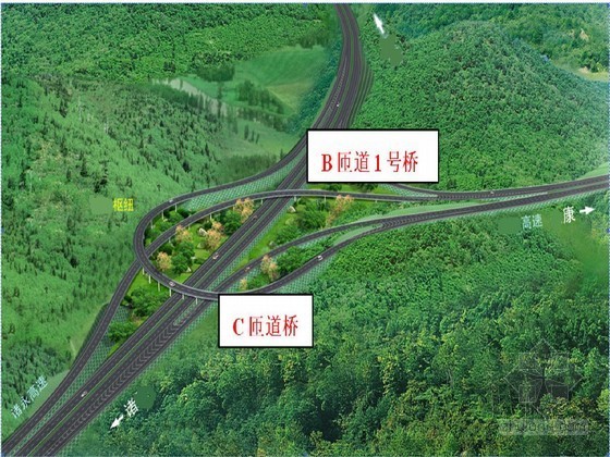 上跨高速公路安全施工措施资料下载-匝道桥上跨高速公路现浇箱梁安全专项施工方案108页（支架验算 交通组织）