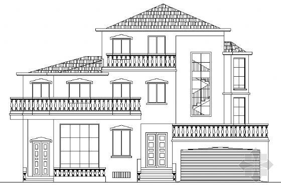 3层房屋建筑施工图纸资料下载-3层别墅建筑施工图