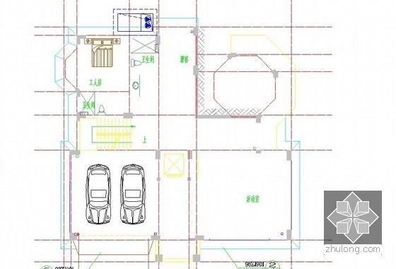 [广东]2013年某联排别墅94栋土建工程预算（CAD图697张+预算250页）-A1型首层平面图