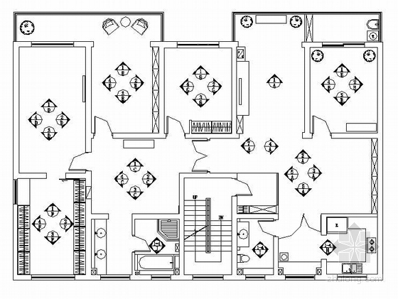 别墅衣柜设计图CAD资料下载-别墅电气设计图