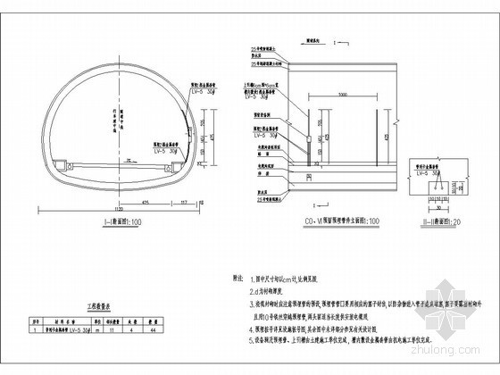 隧道机电预埋图纸资料下载-隧道COVI预埋管件设计图