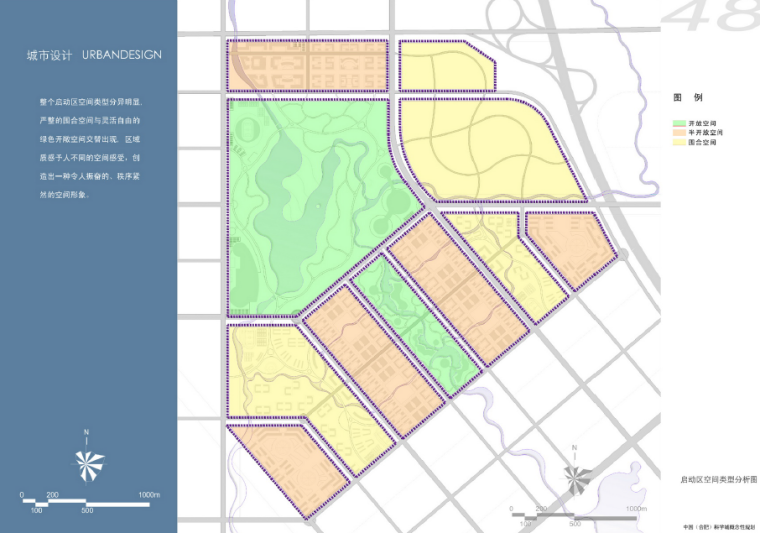 [安徽]科学城概念规划及启动区城市设计方案文本-空间类型划分
