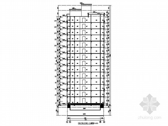 [江苏]泰州某十四层一梯二户板式住宅楼建筑施工图- 
