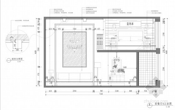 [杭州]清新淡雅美式风格别墅设计方案（含实景图）-清新淡雅美式风格别墅设计方案（含实景图）立面图 