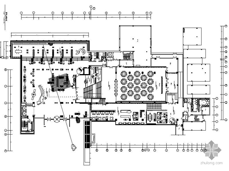 南京知名地产国际中心售楼资料下载-[南京]国际建筑艺术中心餐饮区施工图（含效果）