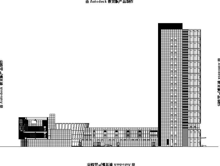 500平米施工图资料下载-[浙江]高层现代感幕墙立面金融办公中心建筑施工图（500多张图）