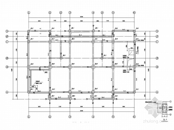 居住建筑辽宁框架结构资料下载-[辽宁]五层框架结构办公楼结构施工图