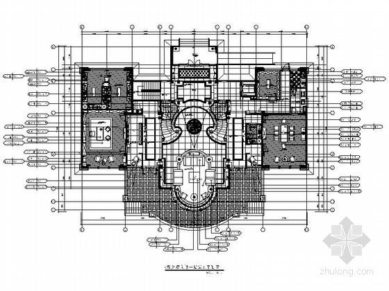 欧式式风格别墅模型资料下载-[福建]豪华古典欧式风格酒店式公寓装修室内设计施工图（含方案效果）