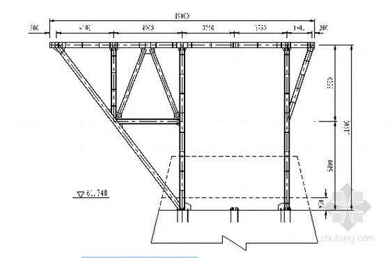悬索桥设计2015资料下载-[湖南]双塔双跨钢桁梁悬索桥散索鞍门架设计图纸17张附36页计算书