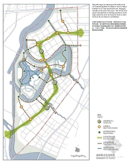 [天津]现代风格生态城规划设计方案文本-现代风格生态城城市设计方案分析图
