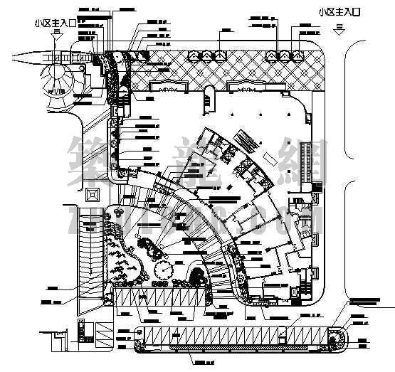 临建生活区布局资料下载-某高档生活区景观规划图