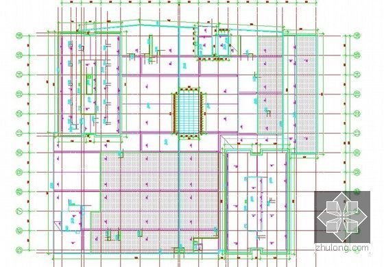 [浙江]2013年大型城市综合体玻璃、石材幕墙工程量清单及详细计算书（计算书78页+CAD102张）-平面分格图
