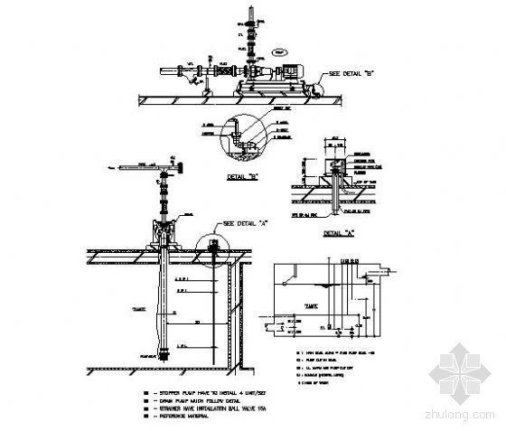 配管安装大样图资料下载-水泵配管标准图