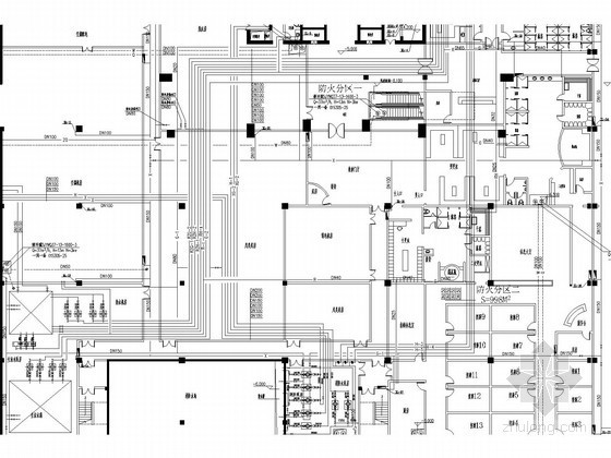 消防系统给水轴测图资料下载-150m高层酒店给排水及消防设计施工图（热水系统）