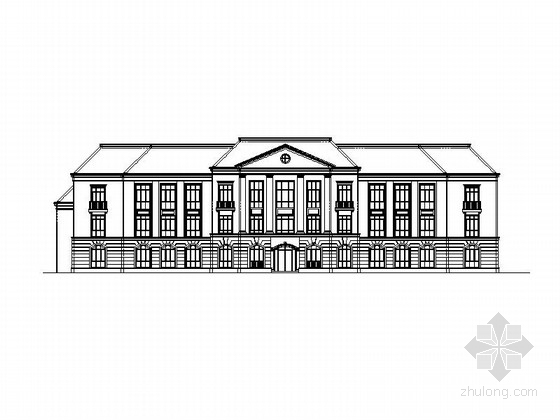 四层法式建筑施工图资料下载-15班法式贵族幼儿园建筑施工图